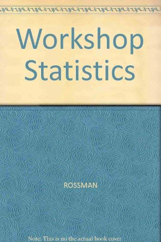 9780763702793: Workshop Statistics