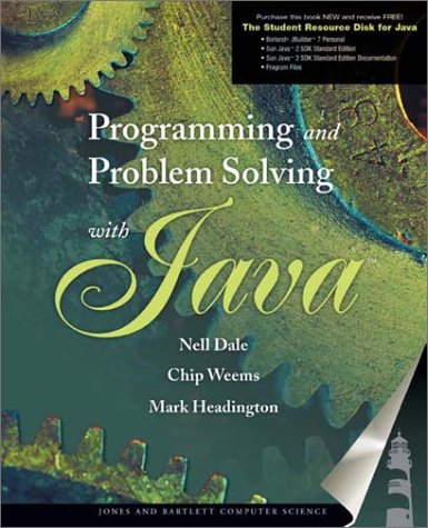 Beispielbild fr Programming and Problem Solving with Java zum Verkauf von Better World Books