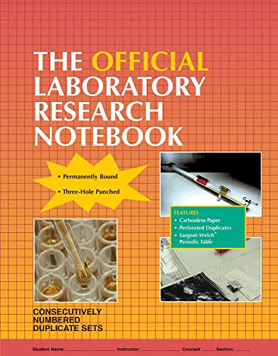 Beispielbild fr The Official Laboratory Research Notebook (100 duplicate sets) zum Verkauf von Books From California