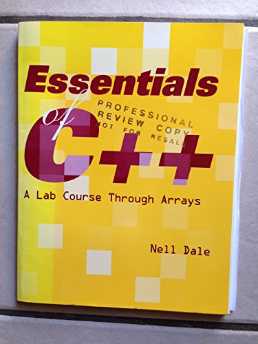 Stock image for C++ Language Essentials: A Laboratory Course for sale by Wonder Book