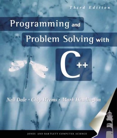 Beispielbild fr Programming and Problem Solving with C++ zum Verkauf von Better World Books