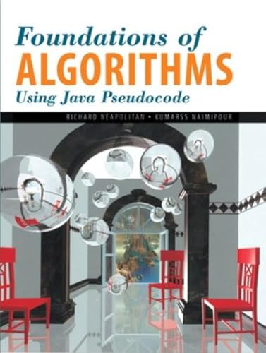 Stock image for Foundations Of Algorithms Using Java Pseudocode for sale by Wonder Book