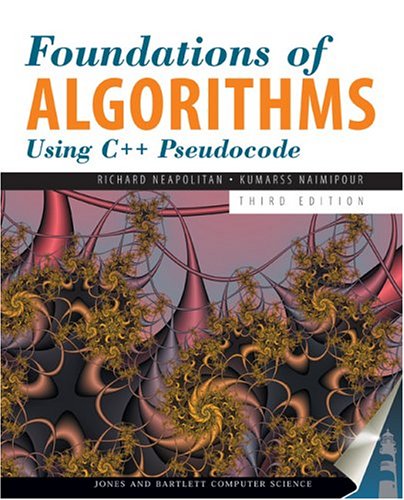 9780763723873: Foundations of Algorithms Using C++ Pseudocode