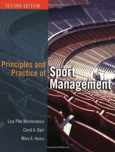 Stock image for Principles and Practice of Sport Management for sale by SecondSale