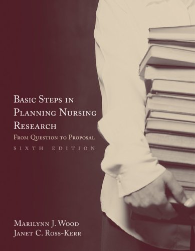 Imagen de archivo de Basic Steps in Planning Nursing Res: from Question to Proposal a la venta por AwesomeBooks