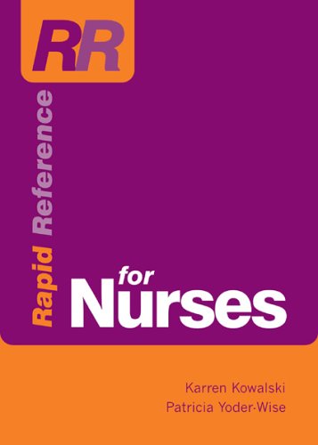 Stock image for Rapid Reference For Nurses for sale by POQUETTE'S BOOKS