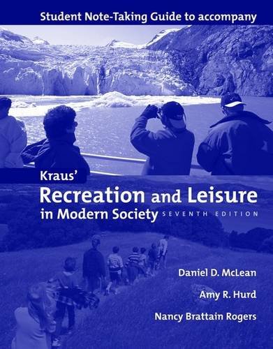 Beispielbild fr Student Note-Taking Guide to Accompany Kraus' Recreation and Leisure in Modern Society, 7th zum Verkauf von a2zbooks