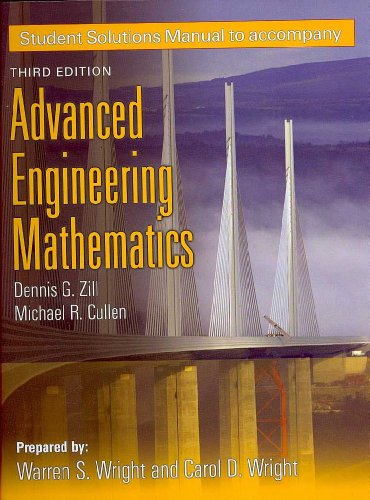 Imagen de archivo de Student Solutions to Accompany Advanced Engineering Mathematics Third Edition a la venta por ThriftBooks-Dallas