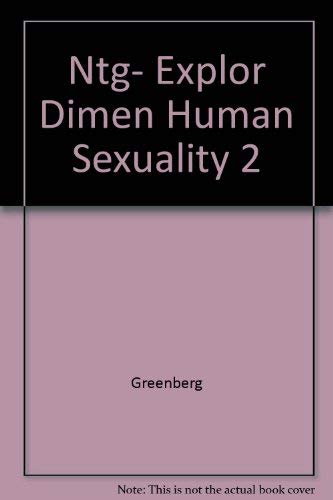 Imagen de archivo de Student Study Guide to Accompany Exploring Dimensions of Human Sexuality 2nd Edition Greenberg a la venta por Textbookplaza