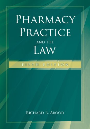 Beispielbild fr Pharmacy Practice and the Law zum Verkauf von Better World Books