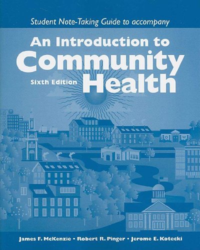9780763753665: Student Note Taking Guide (An Introduction to Community Health)