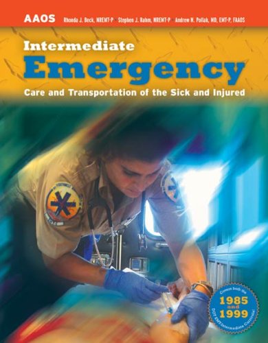 Beispielbild fr Intermediate : Emergency Care and Transportation of the Sick and Injured zum Verkauf von Better World Books: West