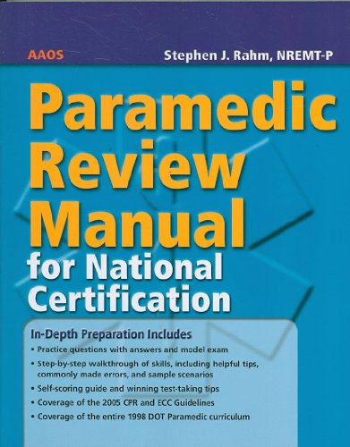 Stock image for Paramedic Review Manual for National Certification for sale by Better World Books: West
