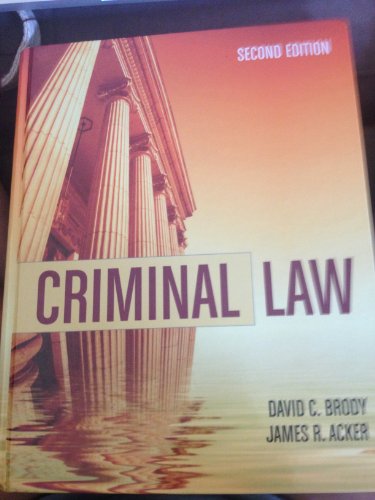 Stock image for Criminal Law,2nd edition for sale by Bingo Books 2