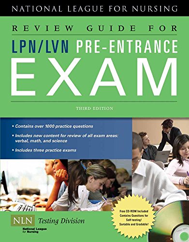 Beispielbild fr Review Guide for LPN/LVN Pre-Entrance Exam zum Verkauf von ThriftBooks-Dallas
