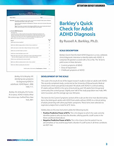 Barkley's Quick Check for Adult ADHD Diagnosis (9780763763053) by Barkley, Russell