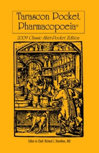 9780763765729: Tarascon Pocket Pharmacopoeia 2009: Classic Shirt-Pocket Edition