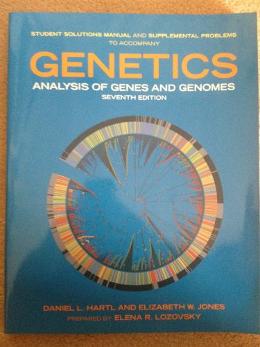 Imagen de archivo de Ssg- Genetics 7e Student Solutions Manual a la venta por HPB-Movies
