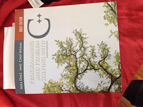 9780763771515: Programming and Problem Solving with C++: Brief Edition