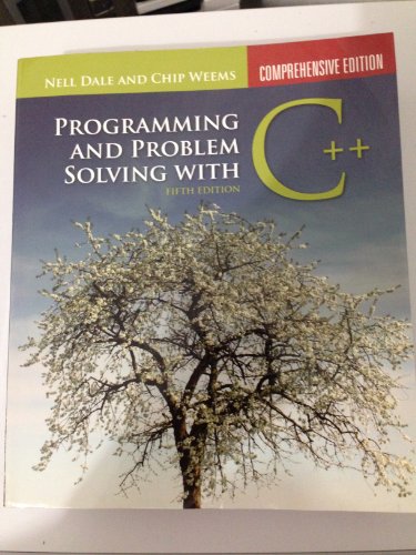 9780763771560: Programming and Problem Solving With C++