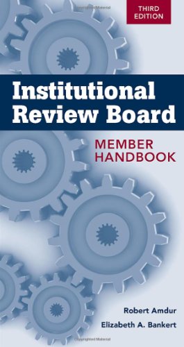 Stock image for Institutional Review Board: Member Handbook for sale by Ergodebooks