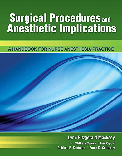 Beispielbild fr Surgical Procedures and Anesthetic Implications: A Handbook for Nurse Anesthesia Practice zum Verkauf von BooksRun