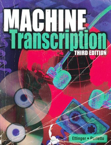 Imagen de archivo de Machine Transcription: Applied Language Skills : Text/Workbook a la venta por Better World Books