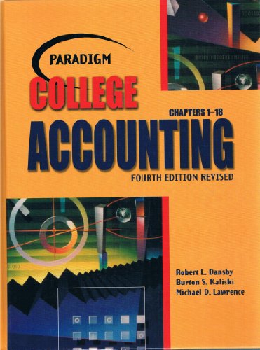 Beispielbild fr Paradigm College Accounting Chapters 1-18 zum Verkauf von ThriftBooks-Atlanta