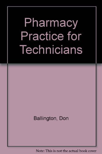 Imagen de archivo de Pharmacy Practice of Technicians, Workbook a la venta por ThriftBooks-Dallas