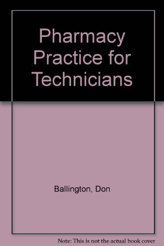 Stock image for Pharmacy Practice of Technicians, Workbook for sale by ThriftBooks-Dallas