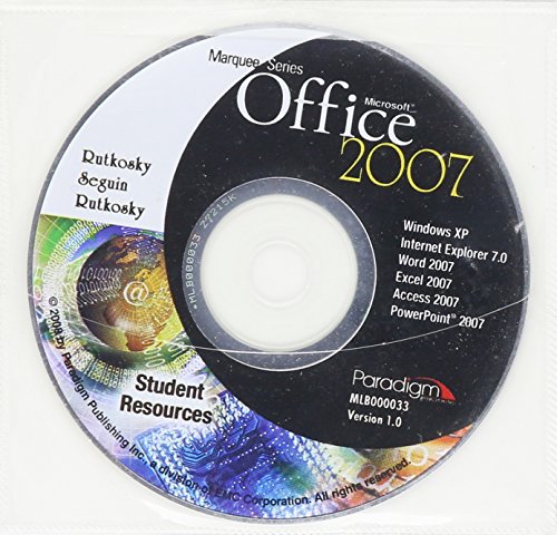 Imagen de archivo de Marquee Series: Microsoft Office 2007 - Windows Vista Version with Cd a la venta por SecondSale