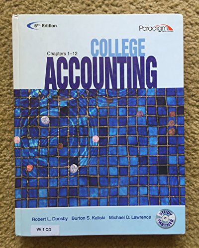 Beispielbild fr College Accounting (Ch 1-12)(W/CD) 5th zum Verkauf von ThriftBooks-Atlanta