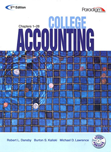 9780763834968: College Accounting: Text Chapters 1-28 with Study Partner CD
