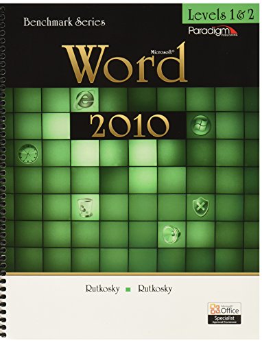 Stock image for Benchmark Microsoft Word 2010 Levels 1 and 2 for sale by HPB-Diamond