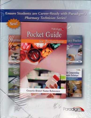 9780763852337: Pharmacology for Technicians: Text with Study Partner CD and Pocket Drug Guide