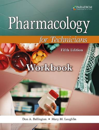 9780763852344: Pharmacology for Technicians: Text with Study Partner CD, Pocket Drug Guide, and Workbook