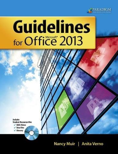 Stock image for Guidelines for Microsoft Office 2013 for sale by SecondSale