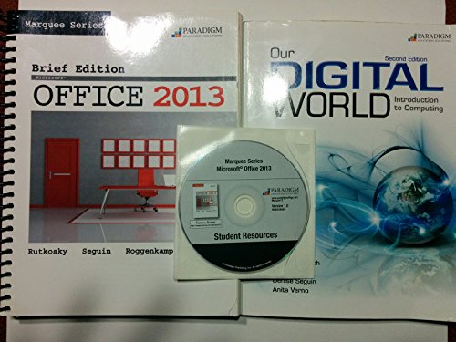 9780763852658: Marquee Series: MicrosoftOffice 2013: Text with data files CD