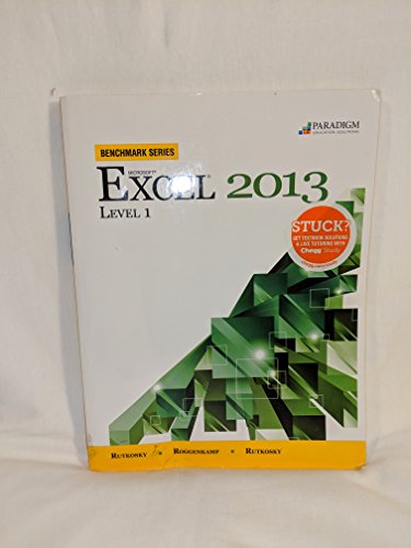 Beispielbild fr Benchmark Excel 2013 Level 1 Text with CD zum Verkauf von Better World Books