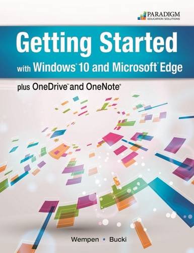 Stock image for Getting Started with Windows 10 and Microsoft Edge: Text for sale by SecondSale