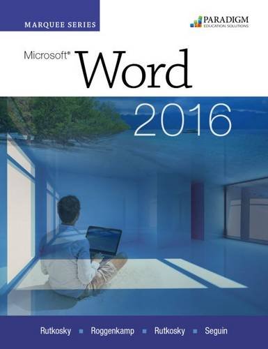 Beispielbild fr Marquee Series: MicrosoftWord 2016 : Text zum Verkauf von Better World Books