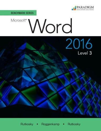 Stock image for Benchmark Series: Microsoft Word 2016 Level 3 for sale by Textbooks_Source