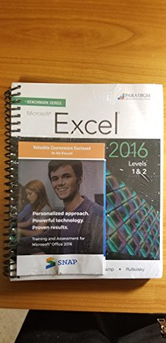 Stock image for BENCHMARK:MS.EXCEL 2016,L.1+2-W/2 CODES for sale by TextbookRush