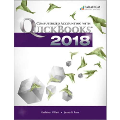 Beispielbild fr COMPUTERIZED ACCOUNTING WITH QUICKBOOKS 2018 zum Verkauf von Textbooks_Source