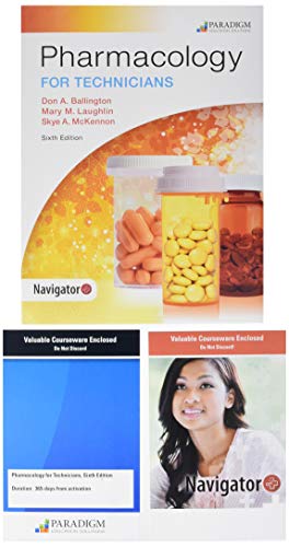 Stock image for Pharmacology for Technicians and Navigator+ for sale by GF Books, Inc.