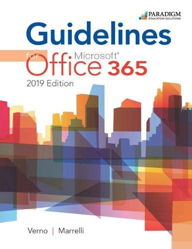 Imagen de archivo de Guidelines for Microsoft 365 for 2019 Text a la venta por HPB-Red