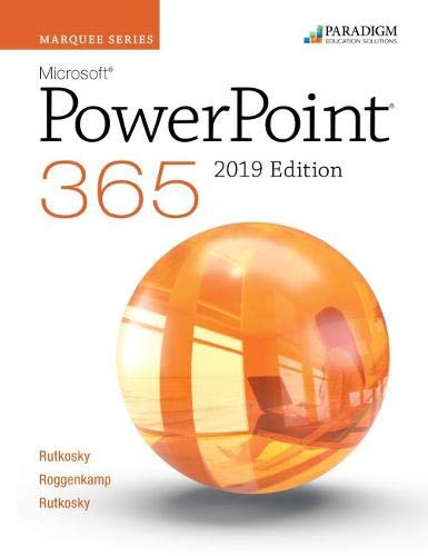 Beispielbild fr Marquee Series: Microsoft PowerPoint 2019 : Text zum Verkauf von Better World Books