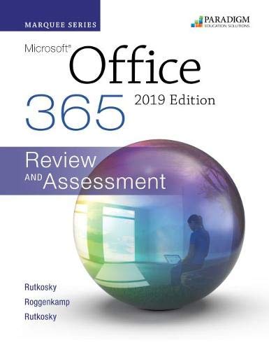 Stock image for Marquee Series Microsoft Office 2019 Text Review and Assessments Workbook for sale by PBShop.store UK