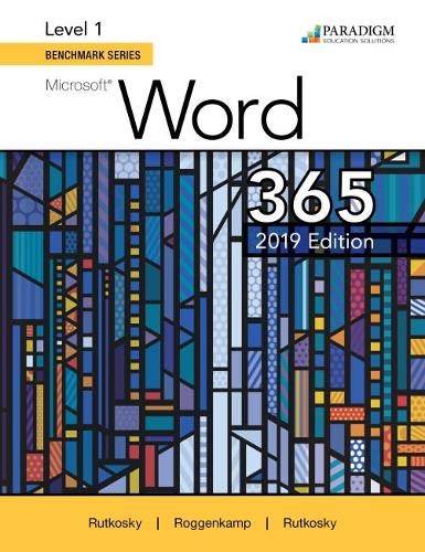 Stock image for Benchmark Series: Microsoft Word 2019 Level 1 : Text for sale by Better World Books