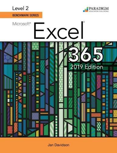 Stock image for Benchmark Series: Microsoft Excel 2019 Level 2 for sale by Your Online Bookstore
